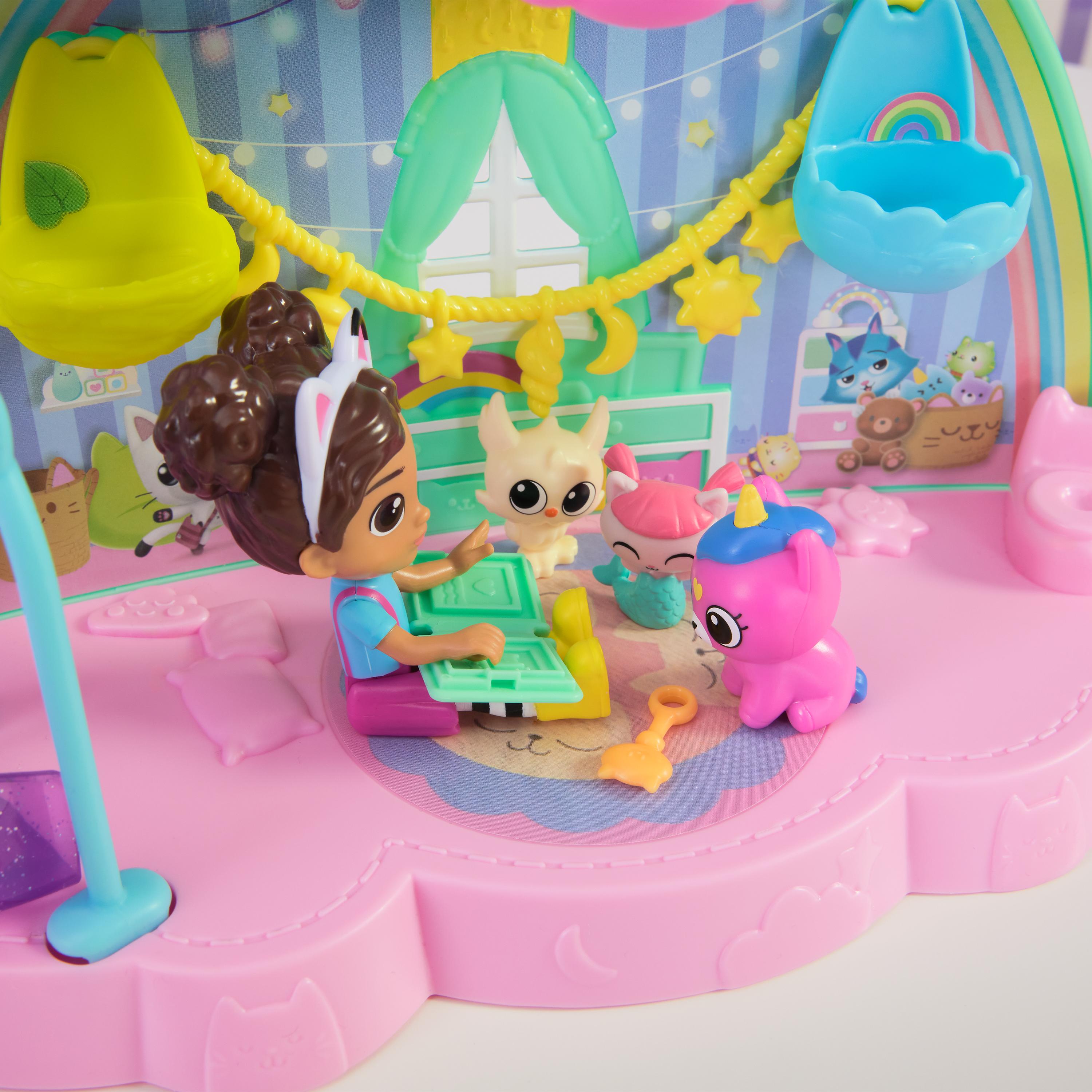Gabby’s Dollhouse Kitty Care Ear Purrfect Playroom 17-Piece Playset