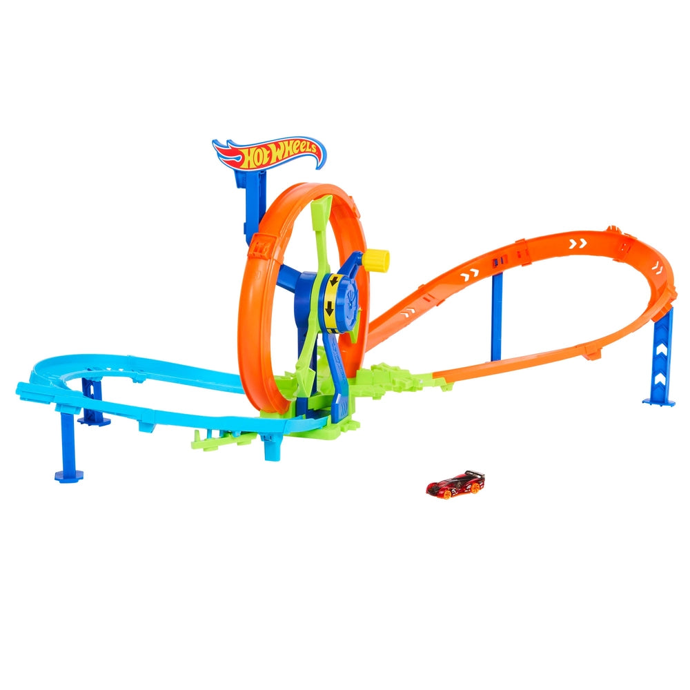 Hot Wheels Stunt Track Rapid Launch & Loop Playset