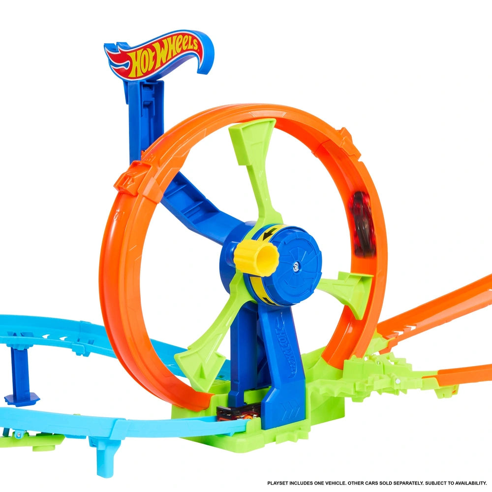 Hot Wheels Stunt Track Rapid Launch & Loop Playset