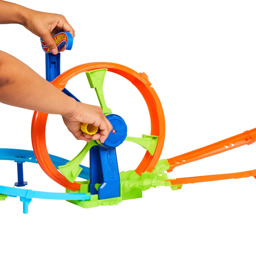 Hot Wheels Stunt Track Rapid Launch & Loop Playset