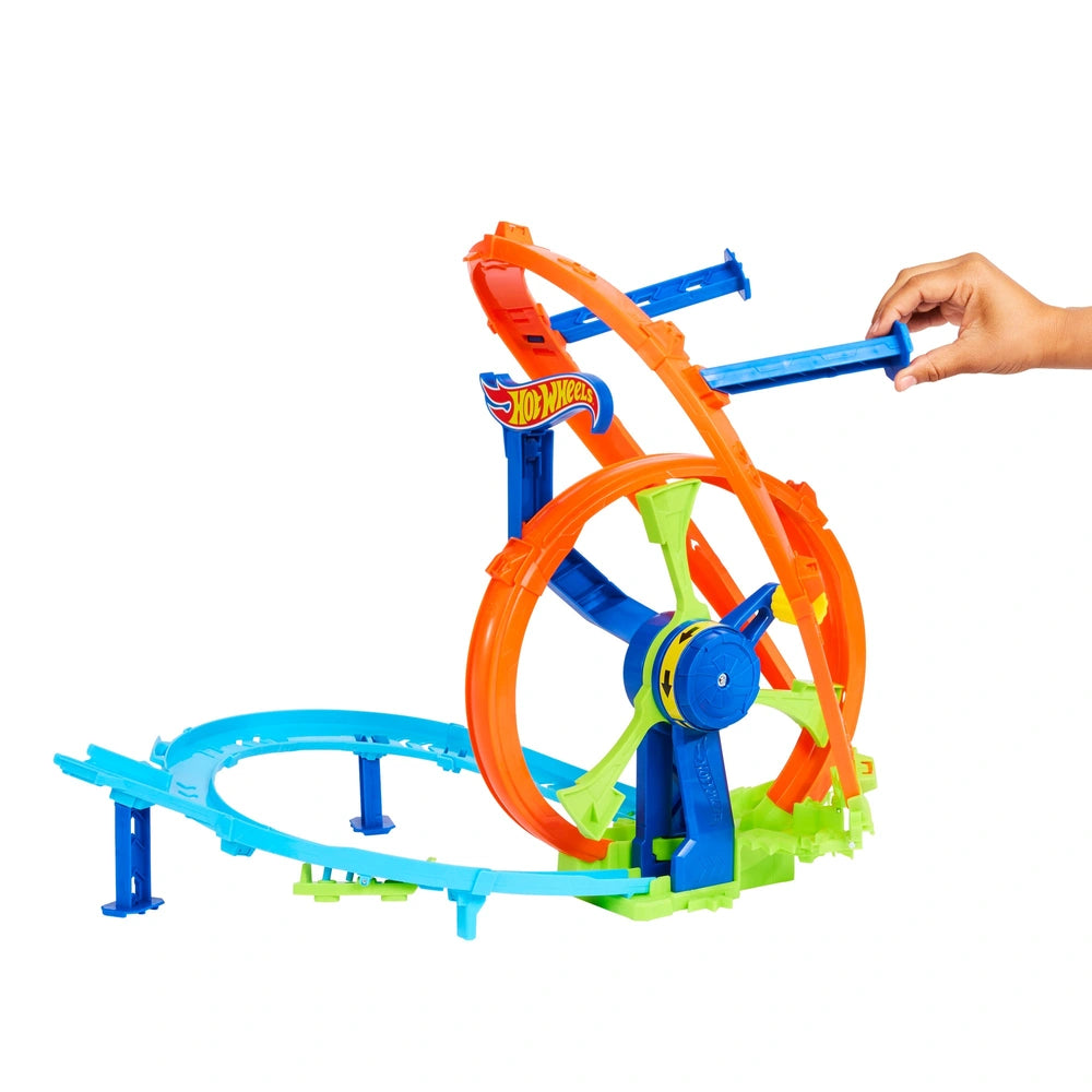 Hot Wheels Stunt Track Rapid Launch & Loop Playset