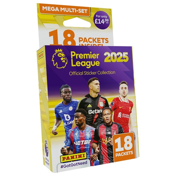 Panini Premier League 2025 Official Sticker Collection Mega Multi-Set