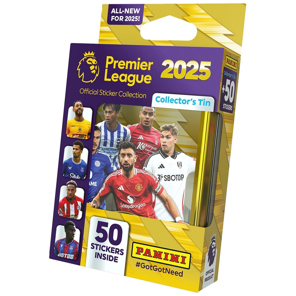Panini Premier League 2025 Official Sticker Collection Pocket Tin