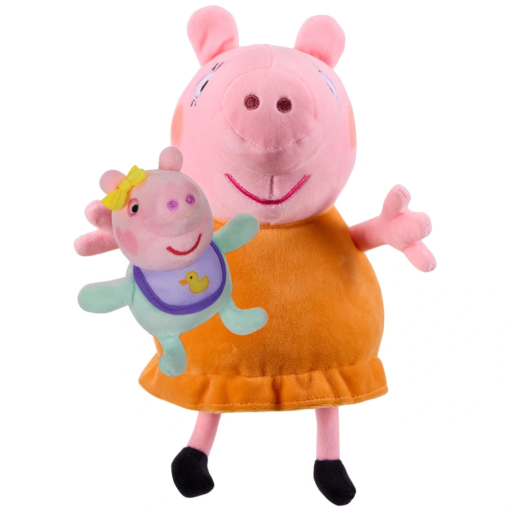 Peppa Pig 5 Pack Family Plush With Baby Evie