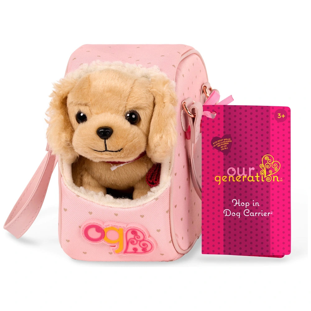 Our Generation Hop In Dog Carrier Set