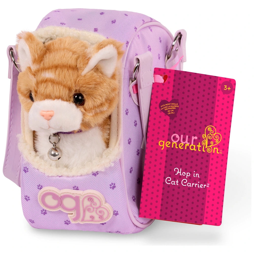 Our Generation Hop In Cat Carrier Set