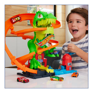 Hot Wheels City T-Rex Blaze Battle Playset