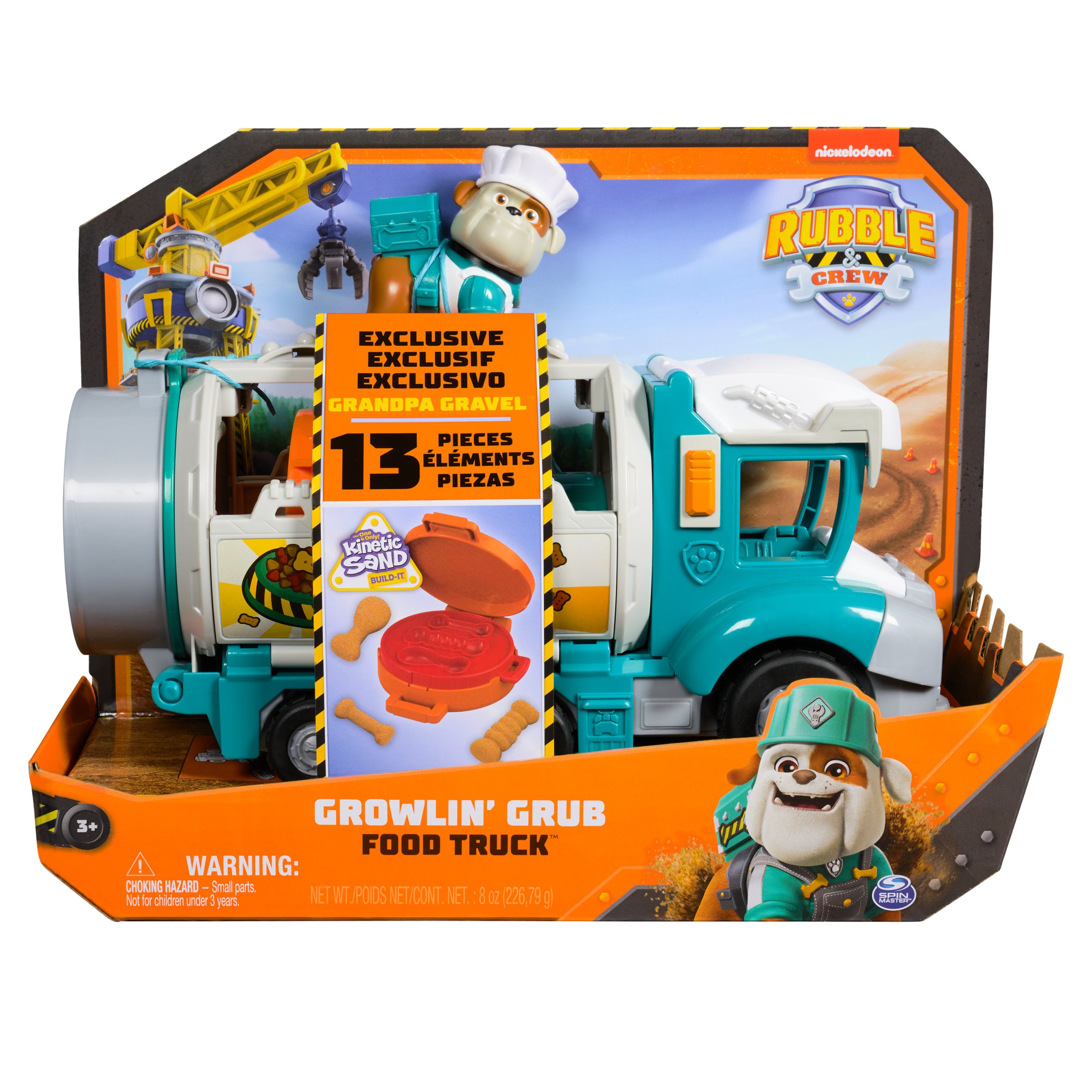 Rubble And Crew, Growlin’ Grub Food Truck Kinetic Sand Playset