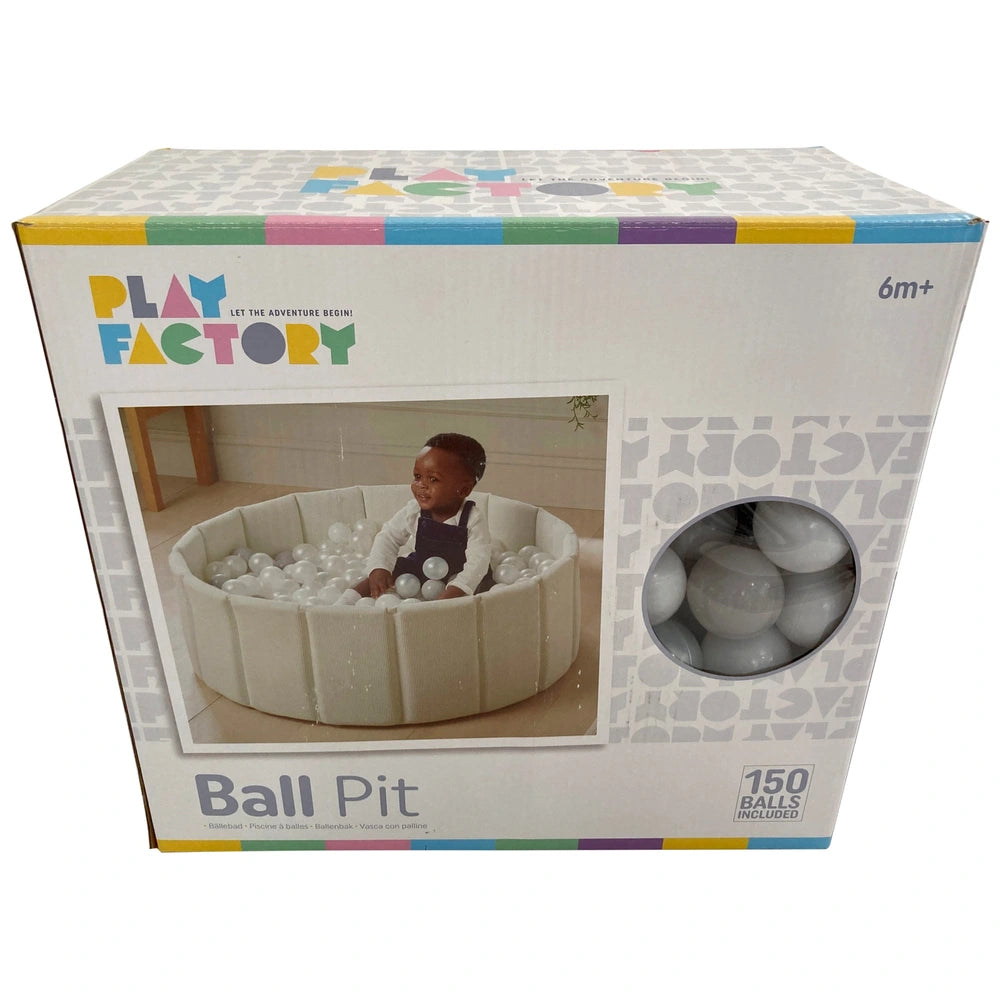 Play Factory Foam Ball Pit With 150 Balls Ivory