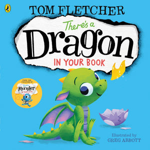 There's A Dragon In Your Book Board Book By Tom Fletcher