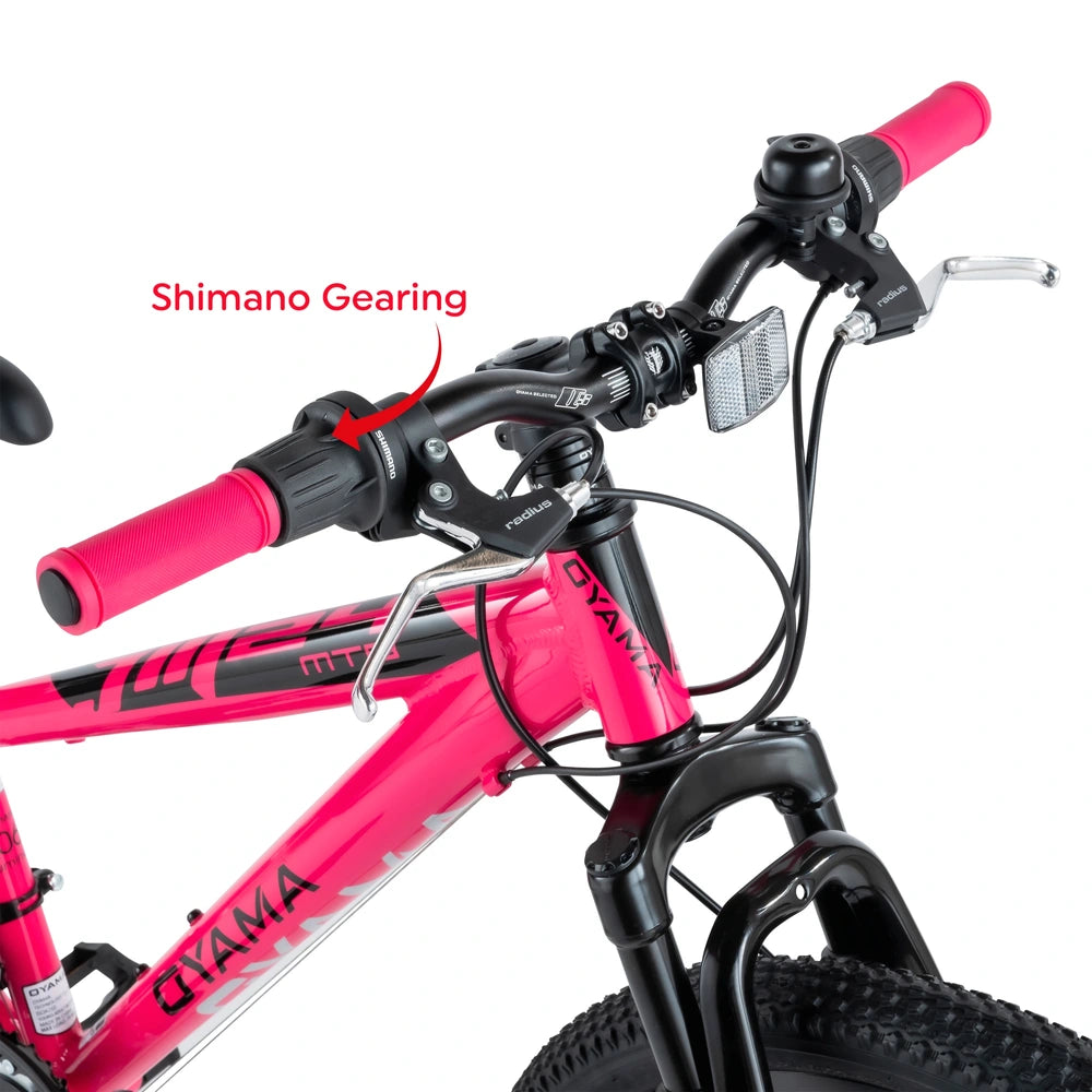24 Inch Oyama Jm24 Alloy Mountain Bike Pink