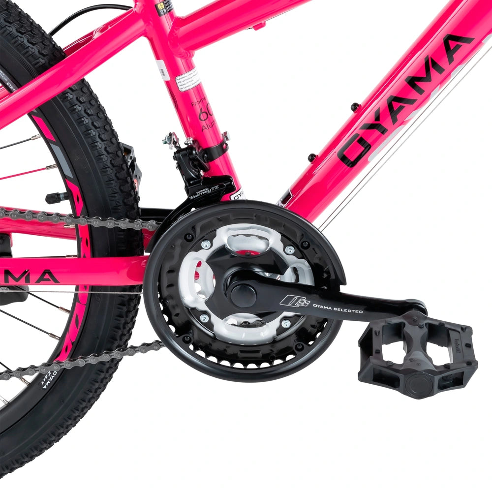 24 Inch Oyama Jm24 Alloy Mountain Bike Pink