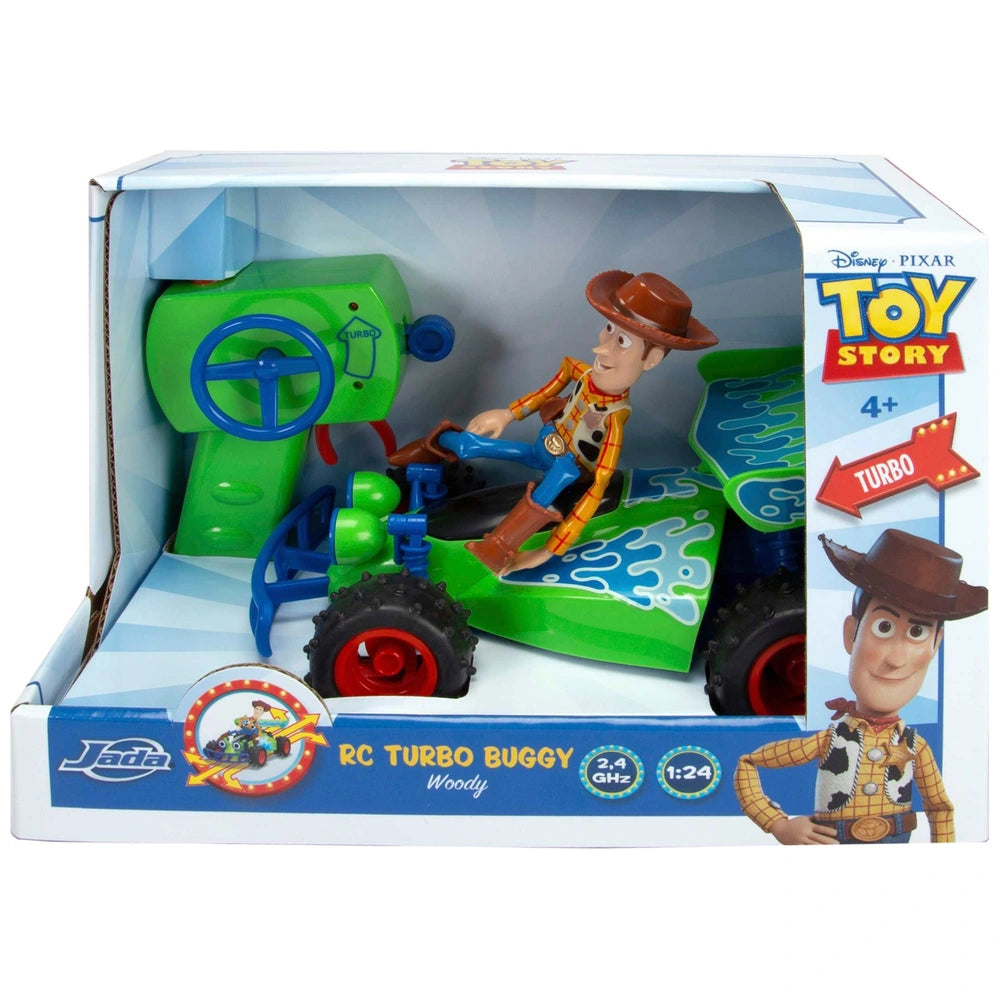 Disney Toy Story Remote Control Turbo Buggy With Woody 1:24 Scale