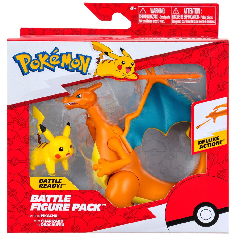 Pokémon Battle Figures 2 Pack Charizard And Pikachu