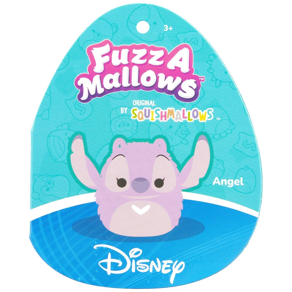 Original Squishmallows Fuzz-A-Mallows Plush Disney Angel 20Cm