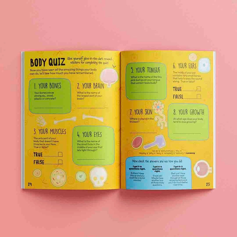 Know And Glow Human Body Sticker Activities Book