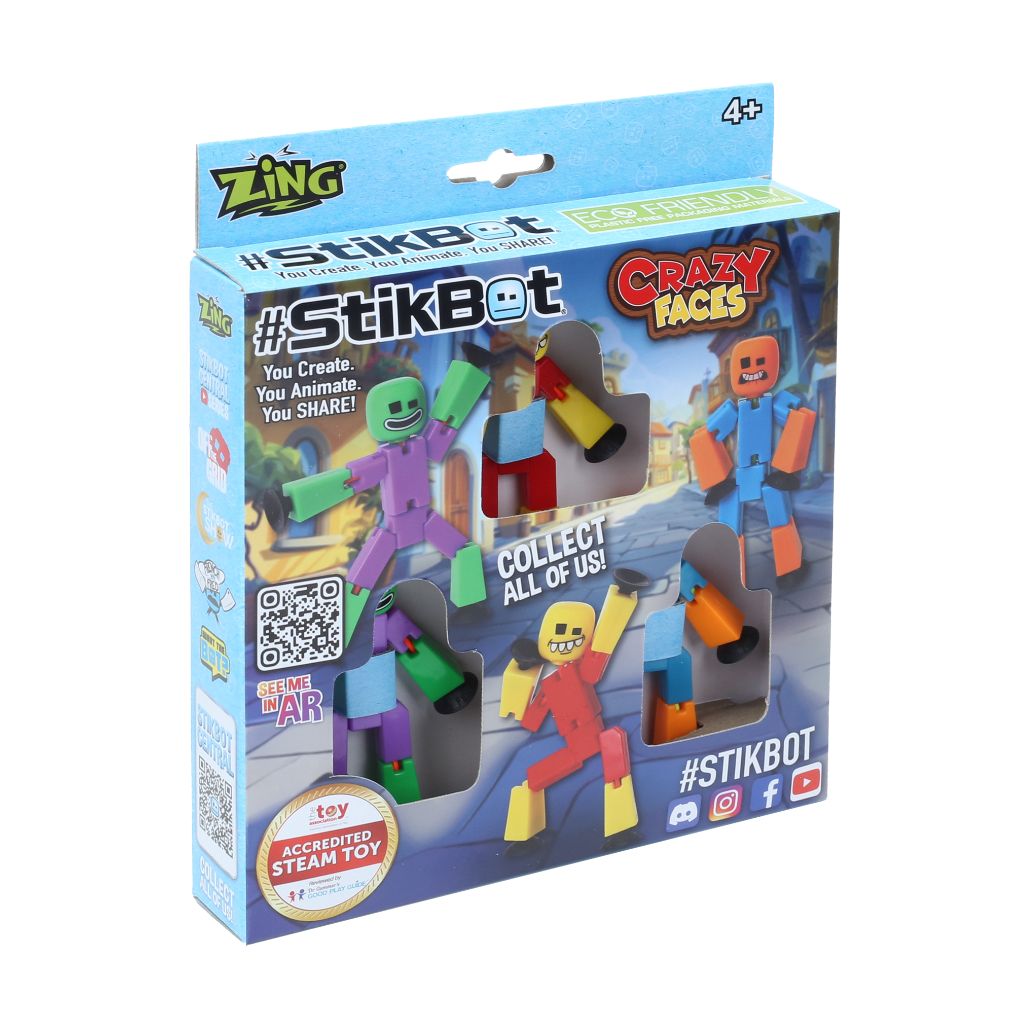 Stikbot Crazy Faces 3 Pack
