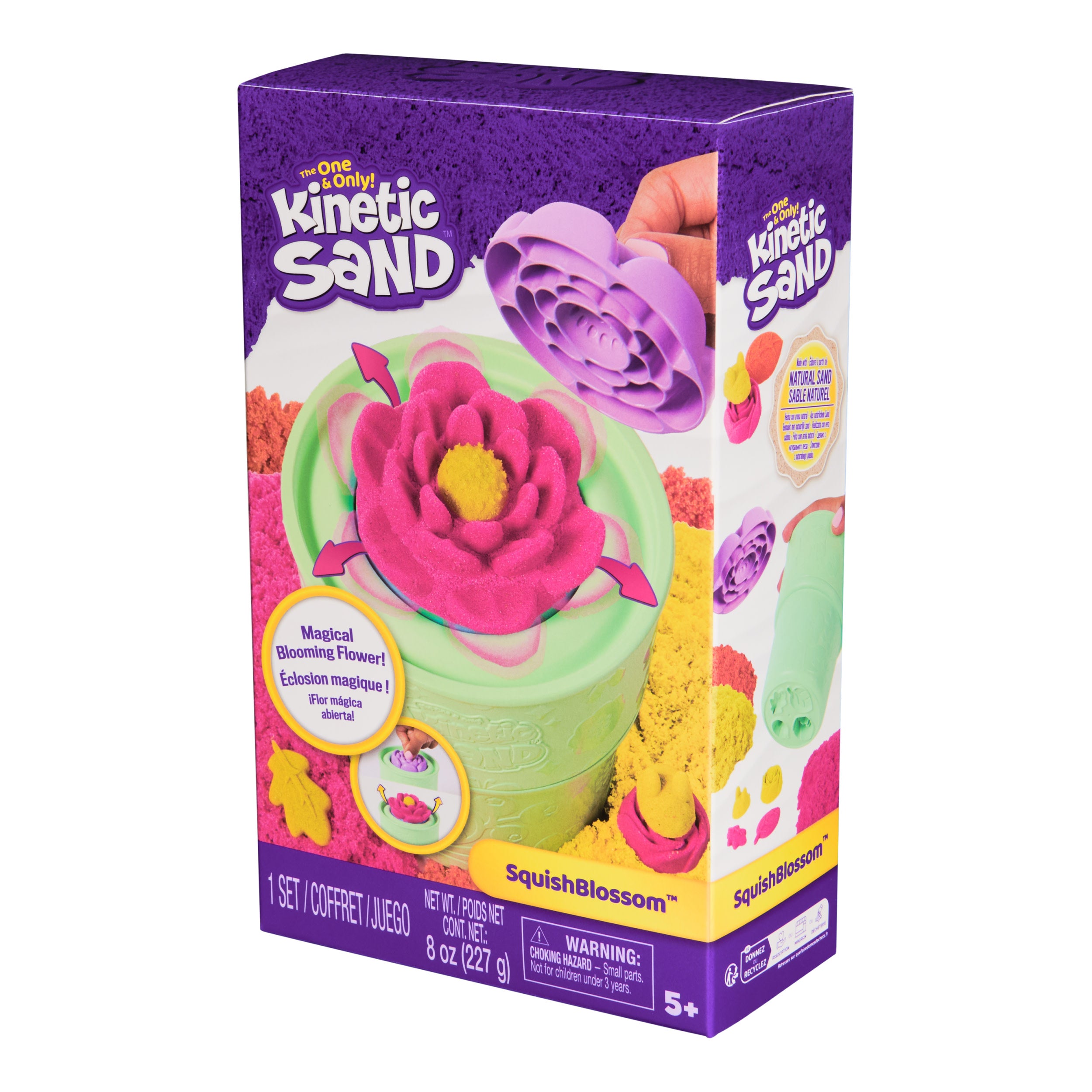 Kinetic Sand Squishblossom Blooming Flower