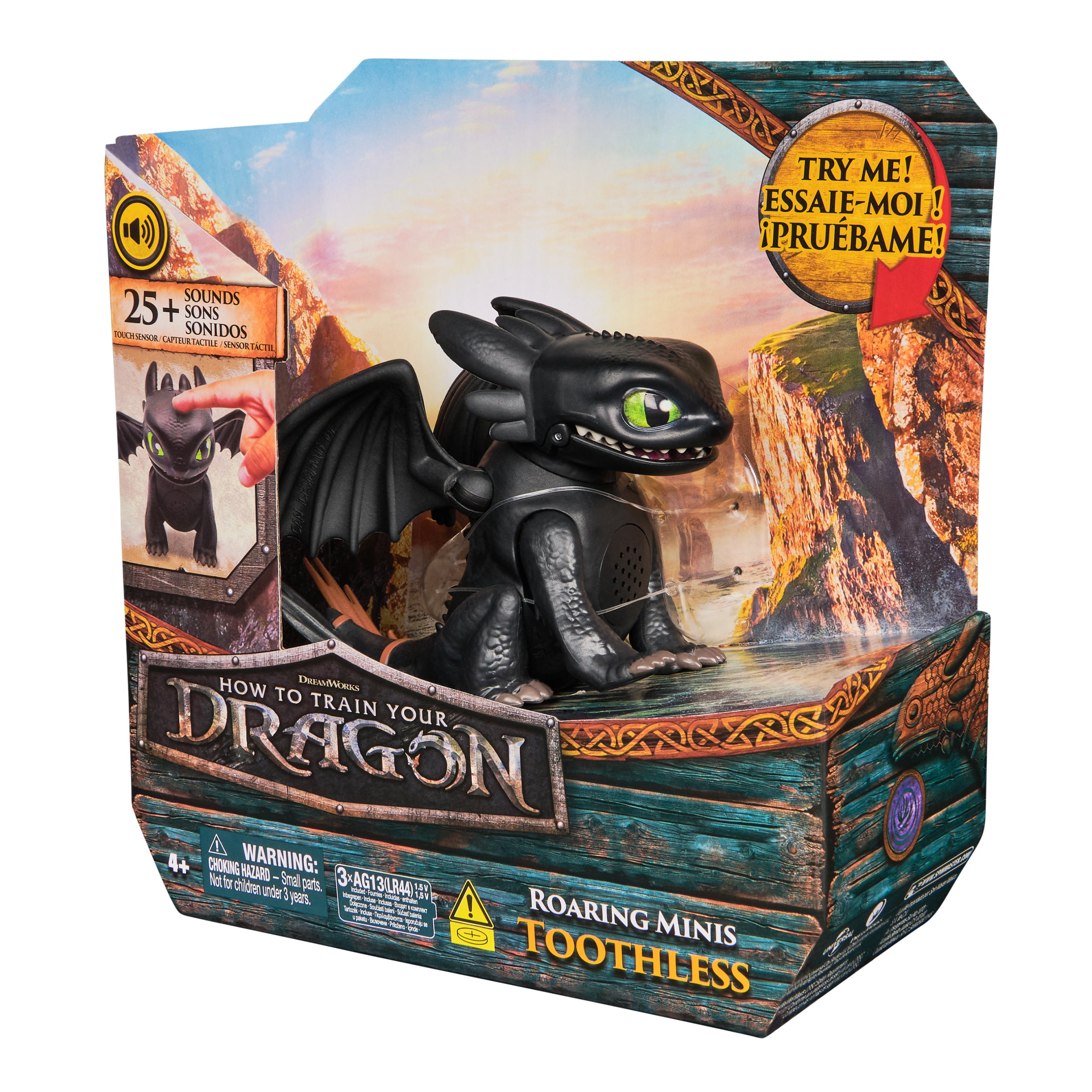 Dreamworks How To Train Your Dragon Interactive Figure Roaring Minis Toothless
