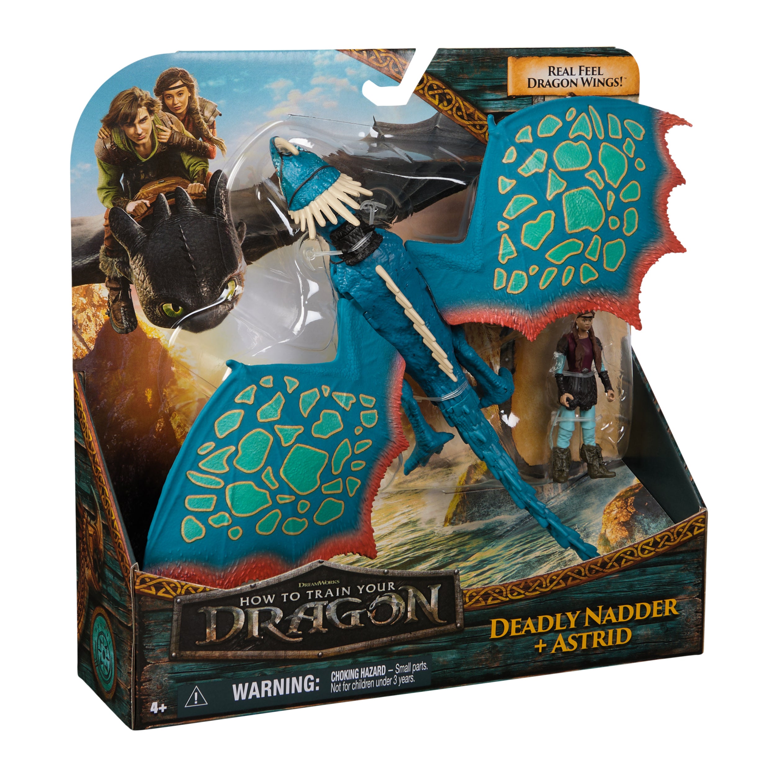 Dreamworks How To Train Your Dragon Action Figures Deadly Nadder & Astrid 2 Pack