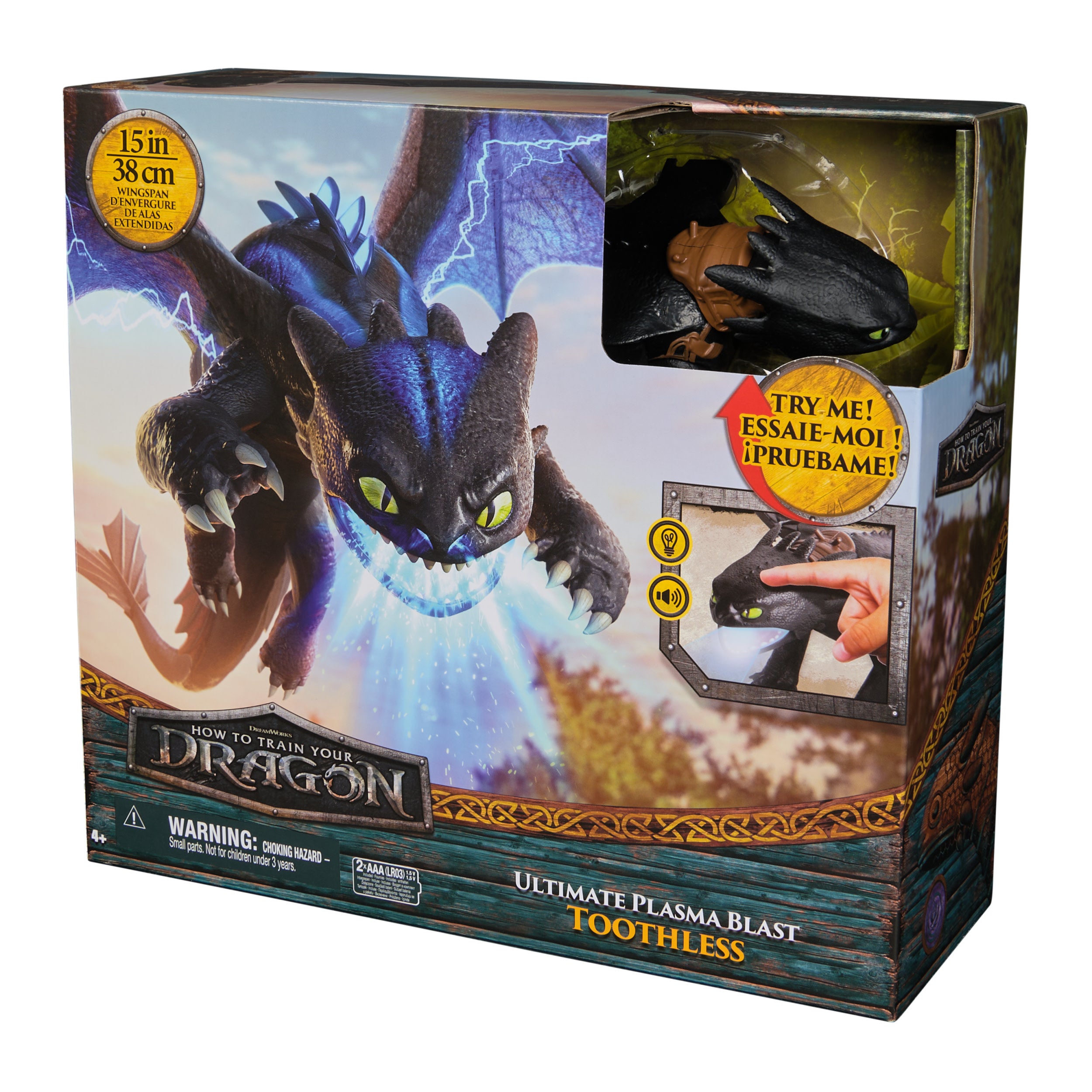 Dreamworks How To Train Your Dragon Action Figure Ultimate Plasma Blast Toothless