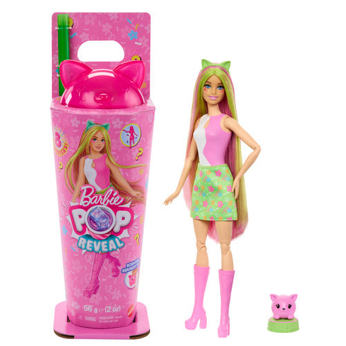 Barbie Pop Reveal Shake Series Cute Kitten Doll