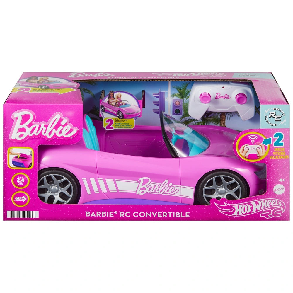 Hot Wheels Barbie Remote Control Convertible Car