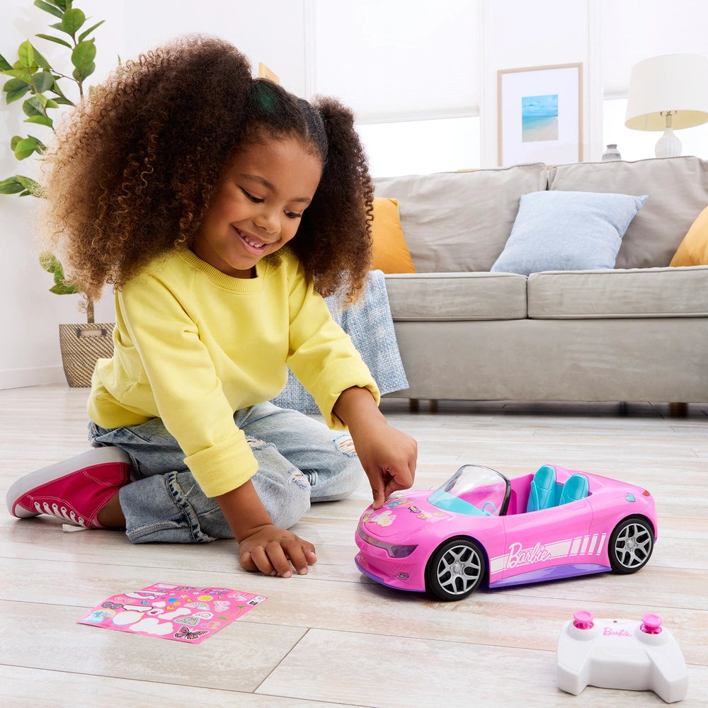 Hot Wheels Barbie Remote Control Convertible Car