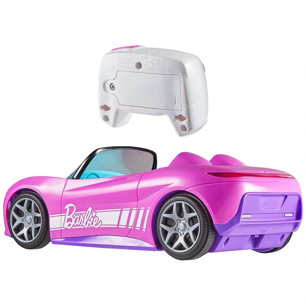 Hot Wheels Barbie Remote Control Convertible Car