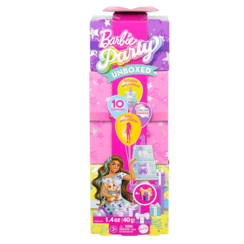 Barbie Party Unboxed Pet Birthday Blue