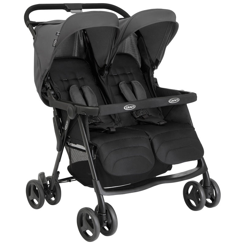 Graco Avvos Double Stroller Grey