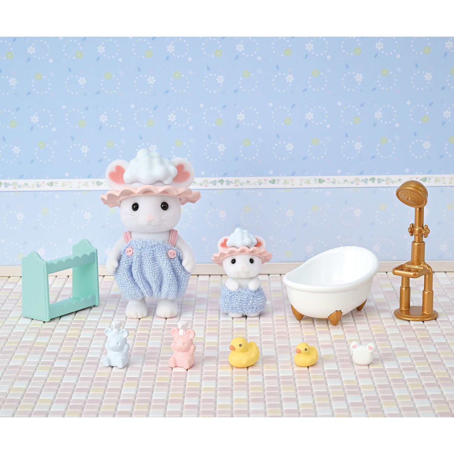 Sylvanian Families Bath Time Bubble Siblings