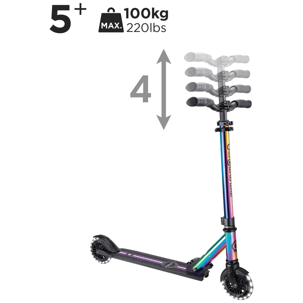 Globber Flow Element Lights Scooter Neochrome