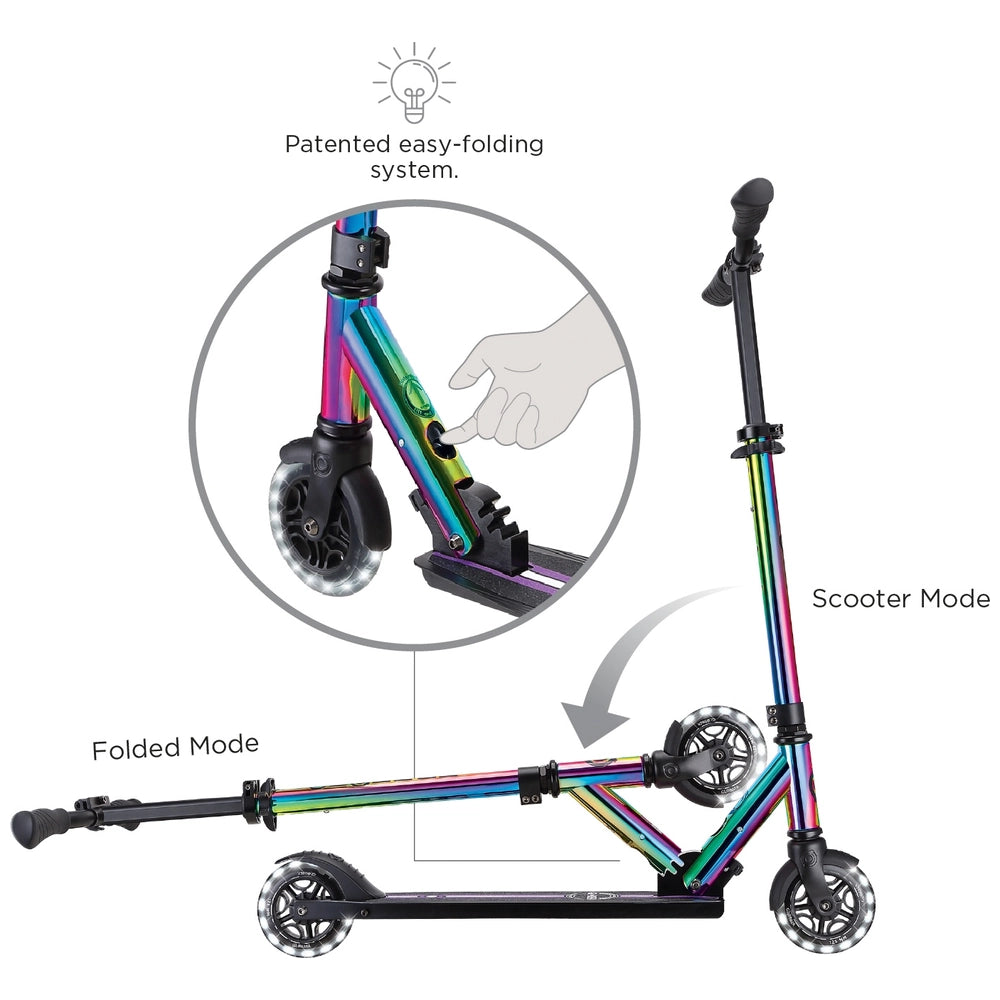 Globber Flow Element Lights Scooter Neochrome