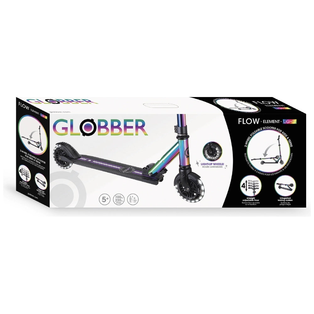 Globber Flow Element Lights Scooter Neochrome