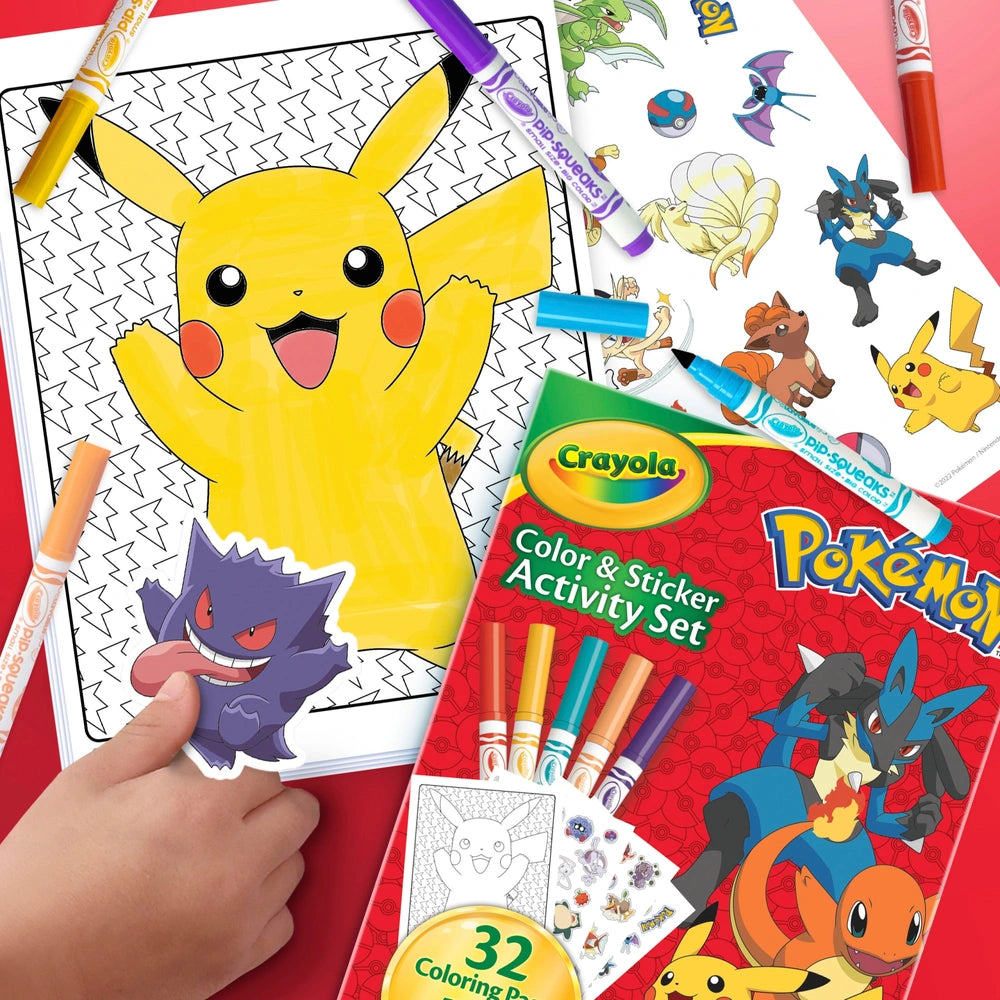 Crayola Pokémon Colour And Sticker Activity Set
