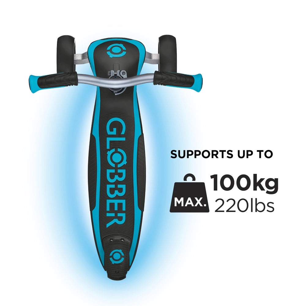 Globber Ultimum Lights Folding Scooter Aqua