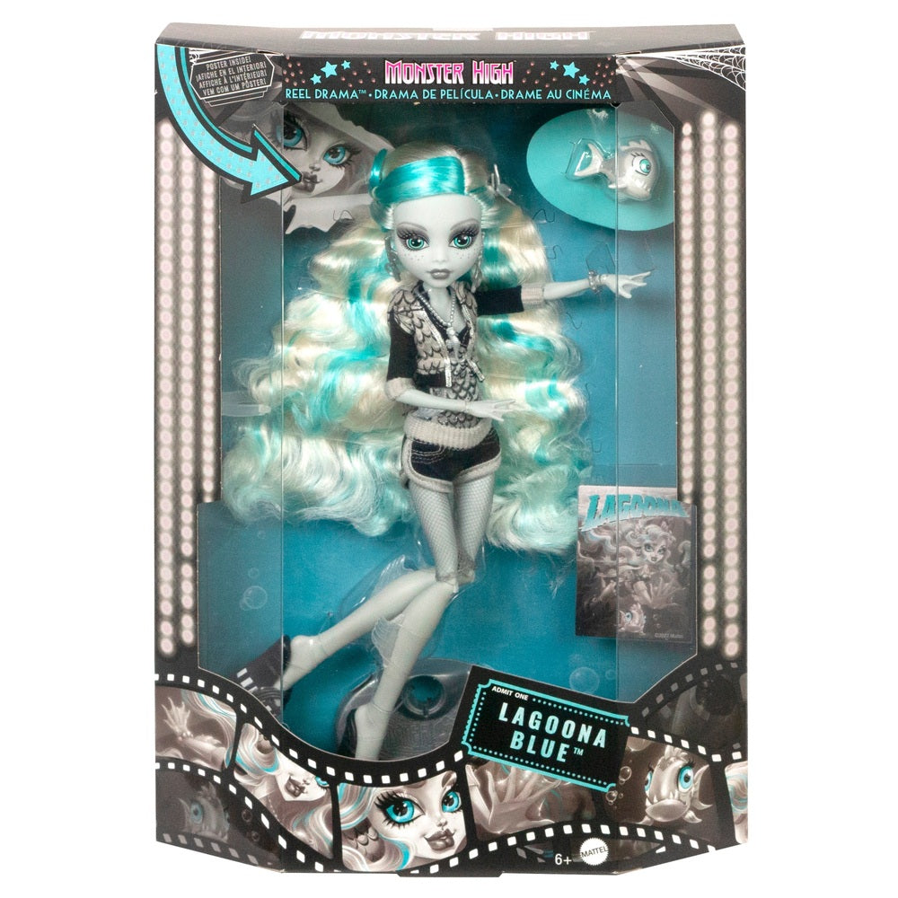 Monster High Doll Reel Drama Lagoona Blue