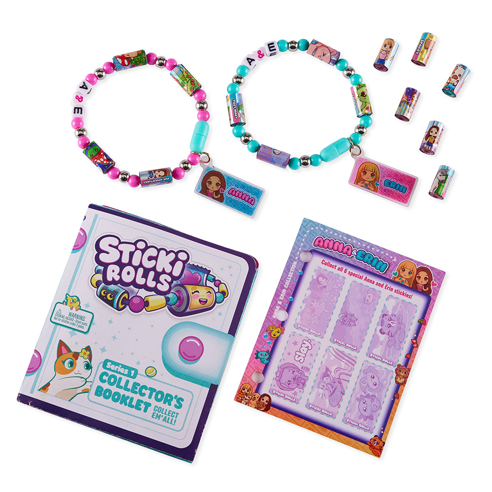 Sticki Rolls Anna & Erin Sticker Jewellery Making Set Bff Bracelets