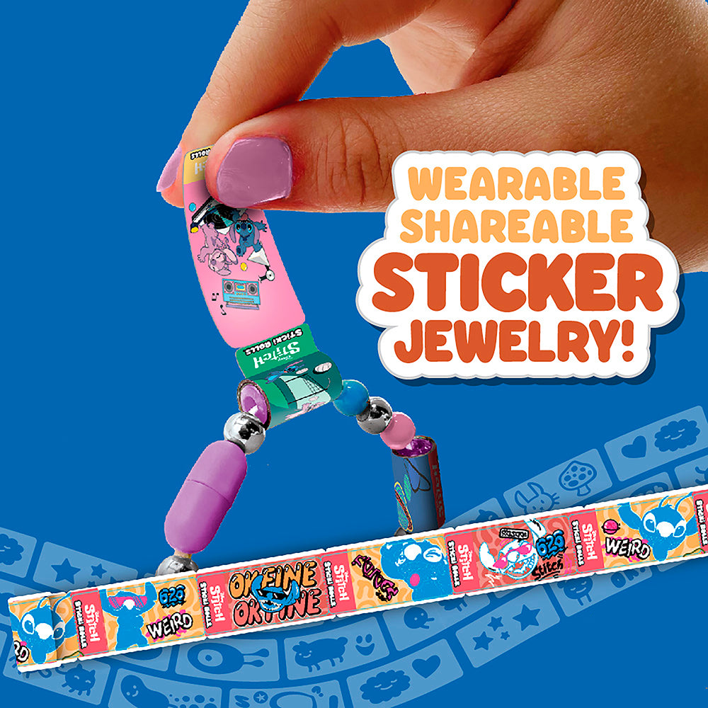 Sticki Rolls Disney Stitch Sticker Jewellery Making Set