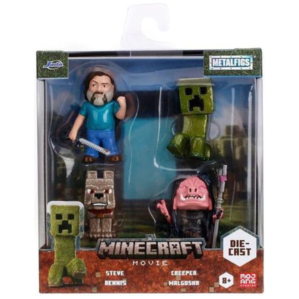 Minecraft Movie Diecast 6Cm Figures 4 Pack