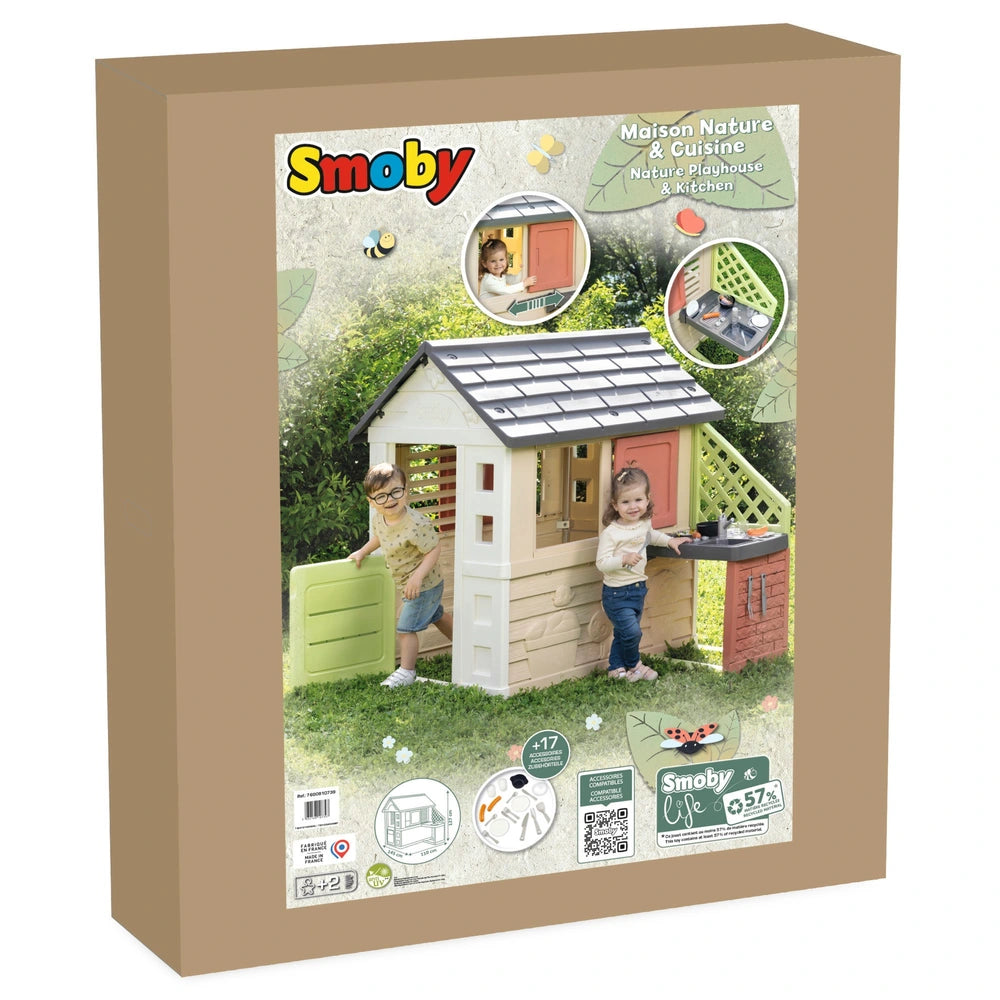 Smoby Life Nature Play House With Kitchen