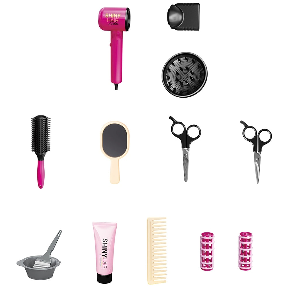 Shiny Hair Salon Deluxe Styling Set 13 Pieces