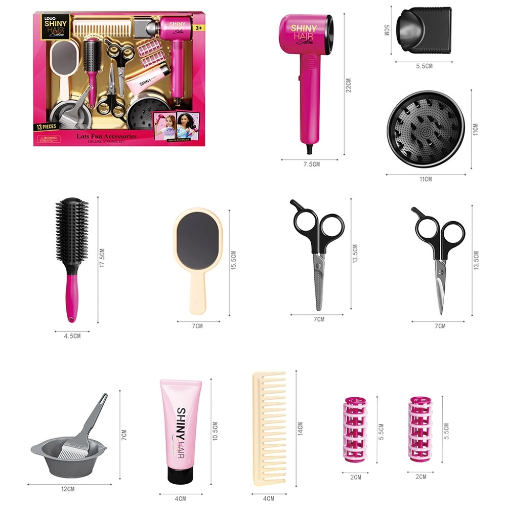 Shiny Hair Salon Deluxe Styling Set 13 Pieces