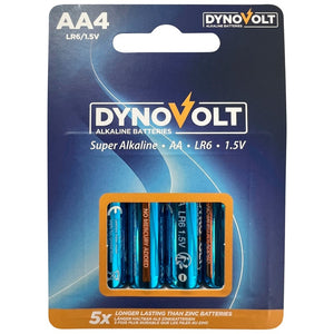 Dynovolt Aa Alkaline Batteries 4 Pack