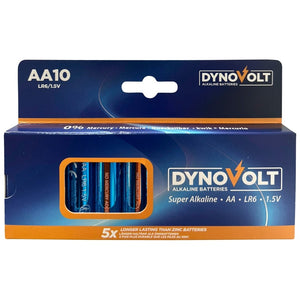 Dynovolt Aa Alkaline Batteries 10 Pack