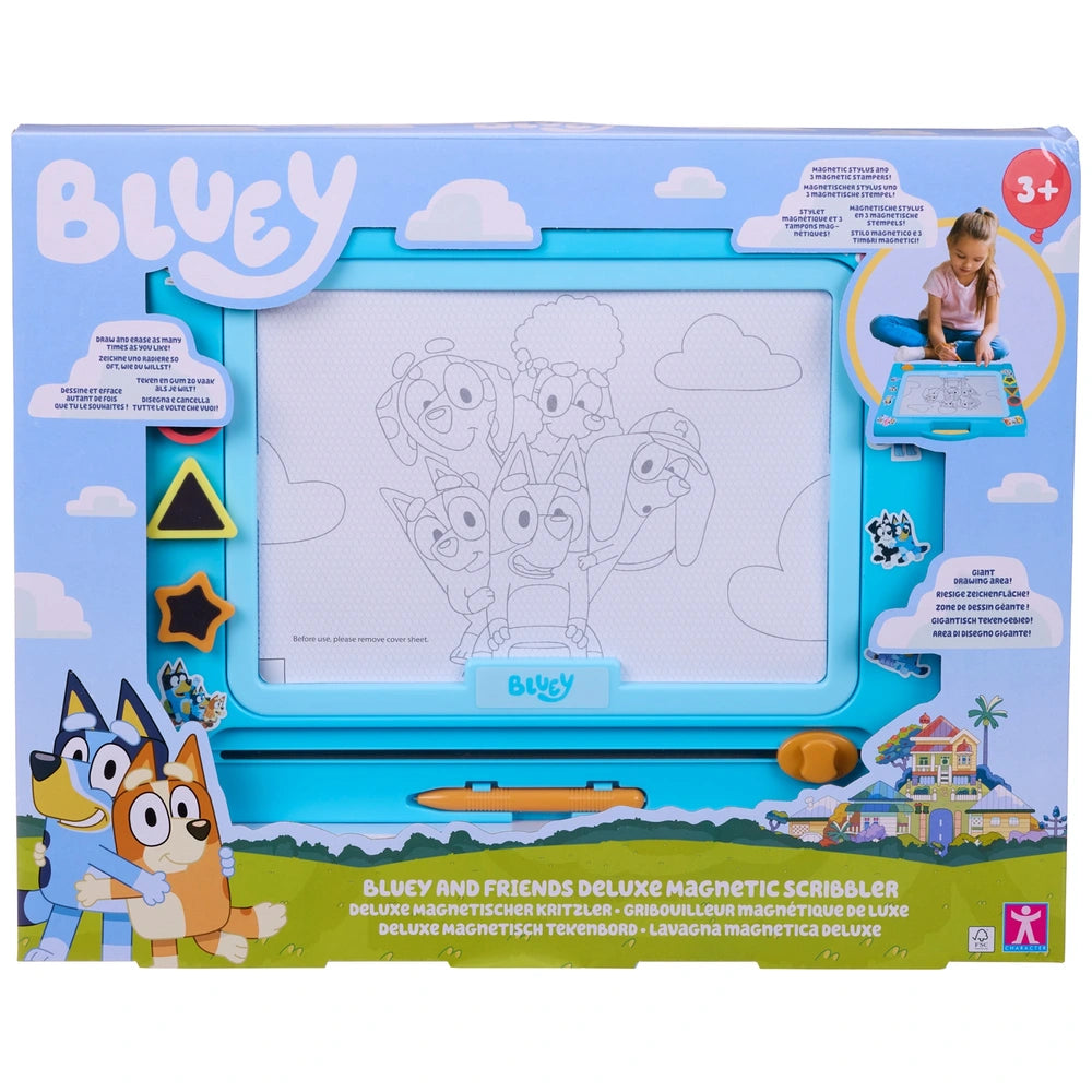 Bluey And Friends Deluxe Magnetic Scribbler Doodle Drawing Board