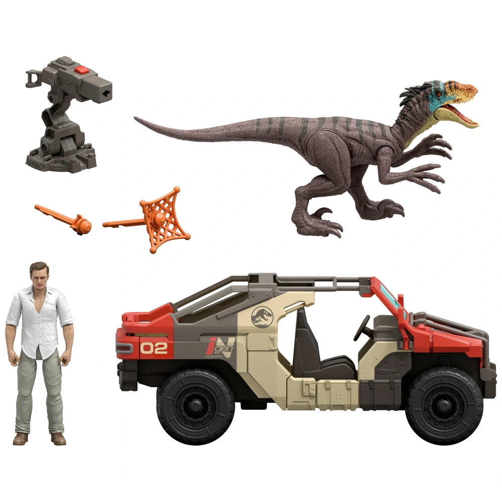 Jurassic World Rebirth Launch 'N Battle Vehicle Set