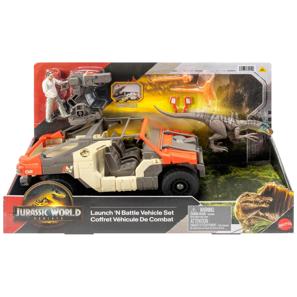 Jurassic World Rebirth Launch 'N Battle Vehicle Set