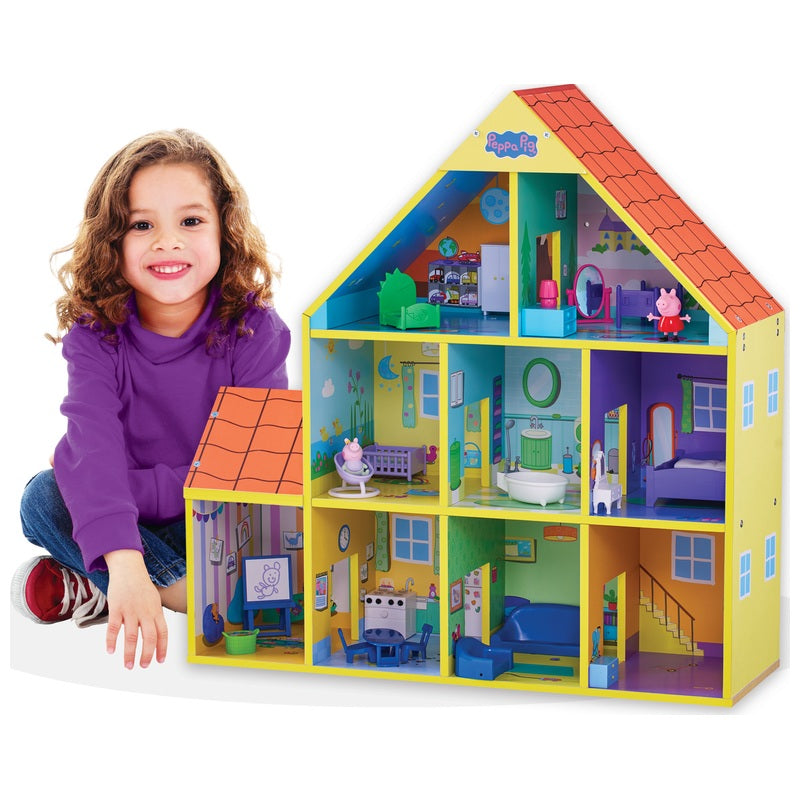 Peppa Pig Peppa And Baby Evie Wooden Play House